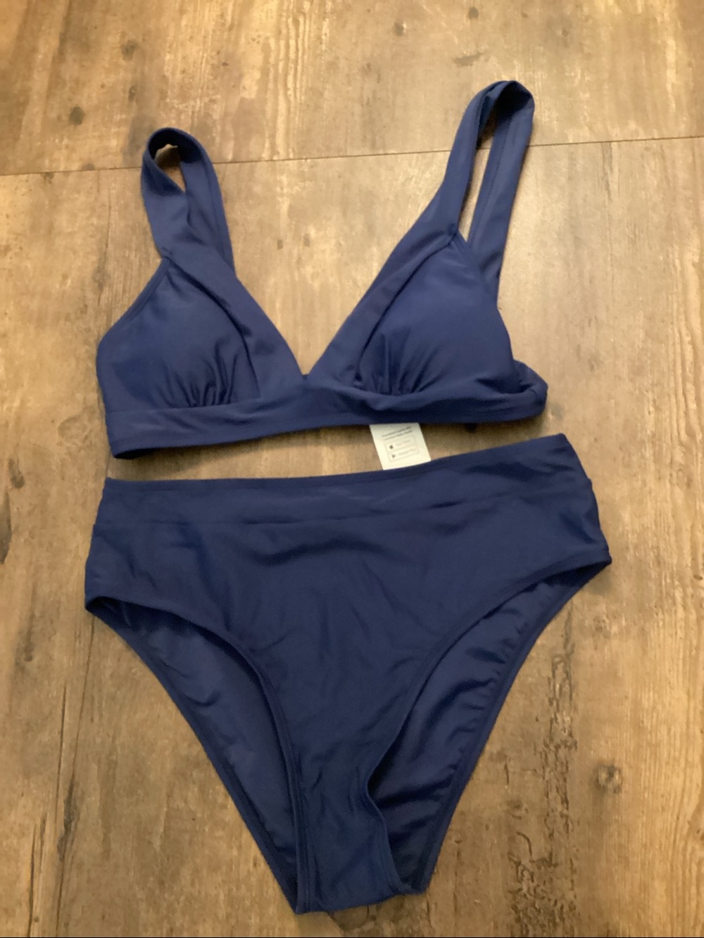 Cupshe Navy Two-Piece Bikini Set